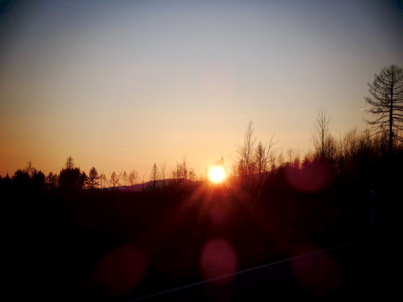 Sonnenuntergang im Harz
